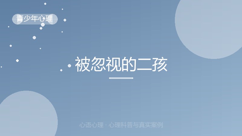 被忽视的二孩